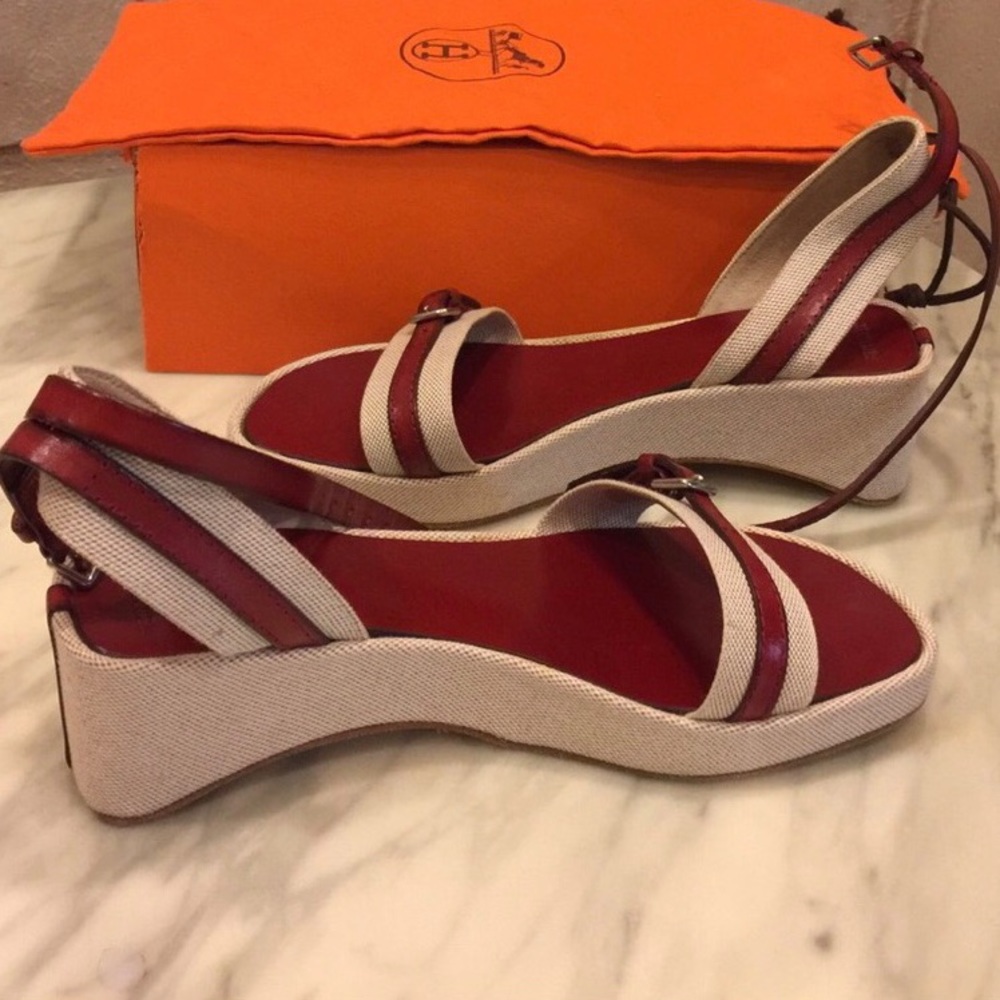 🛑 SOLD 🛑 Hermés wedge sandals - Picture 4 of 8